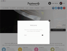 Tablet Screenshot of passionartly.com